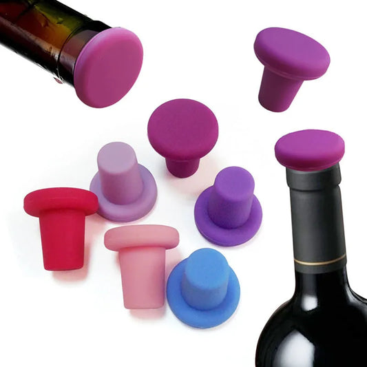 6 Colors Bottle Stopper Bottle Caps Wine Stopper Family Bar
